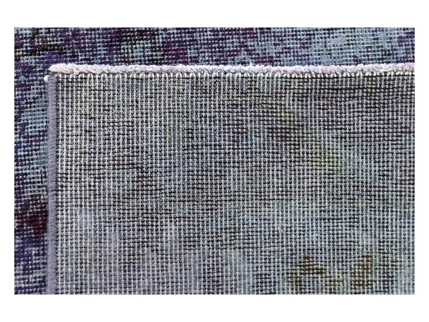 Tapis de laine 128x190 Bleu Vintage Royal
