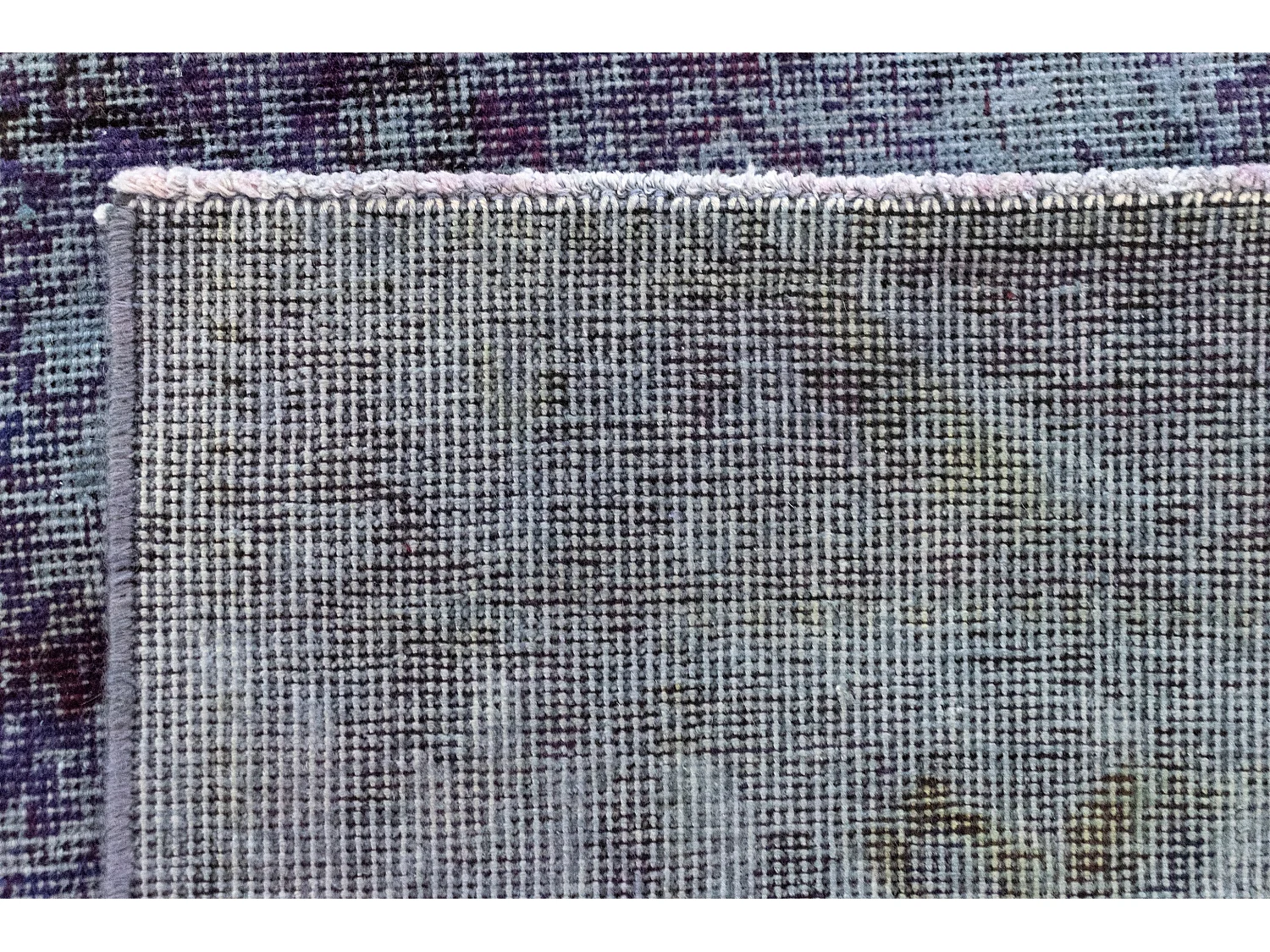 Tapis de laine 128x190 Bleu Vintage Royal