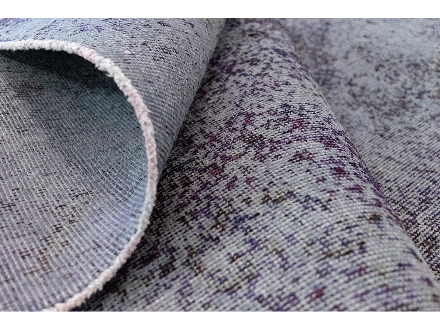 Tapis de laine 128x190 Bleu Vintage Royal