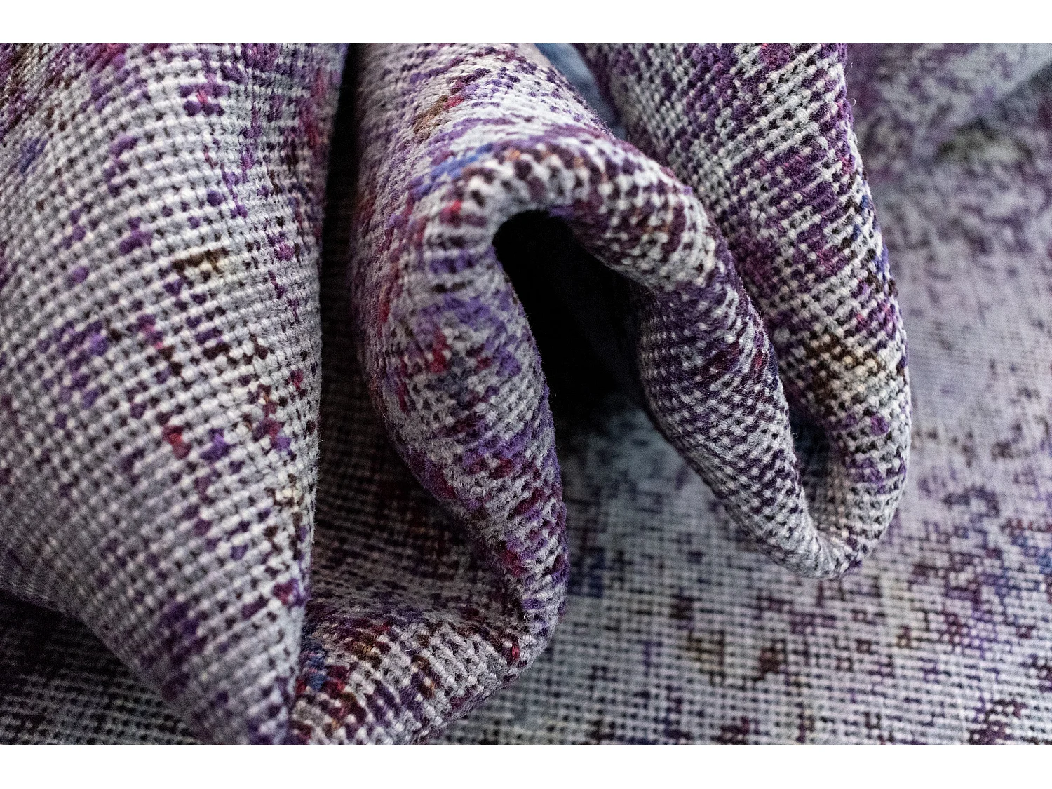 Tapis de laine 128x190 Bleu Vintage Royal