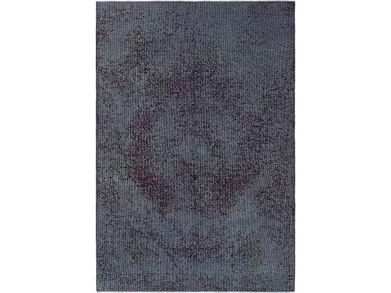 Tapis de laine 128x190 Bleu Vintage Royal