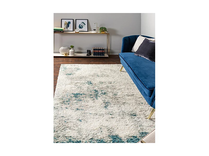 Hochflorteppich 275x365 Beige - Grün Lachen Haze