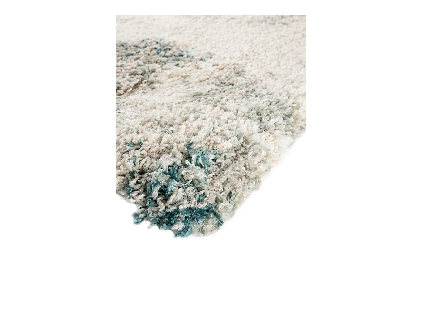 Tapis shaggy 275x365 beige - vert Lachen Haze