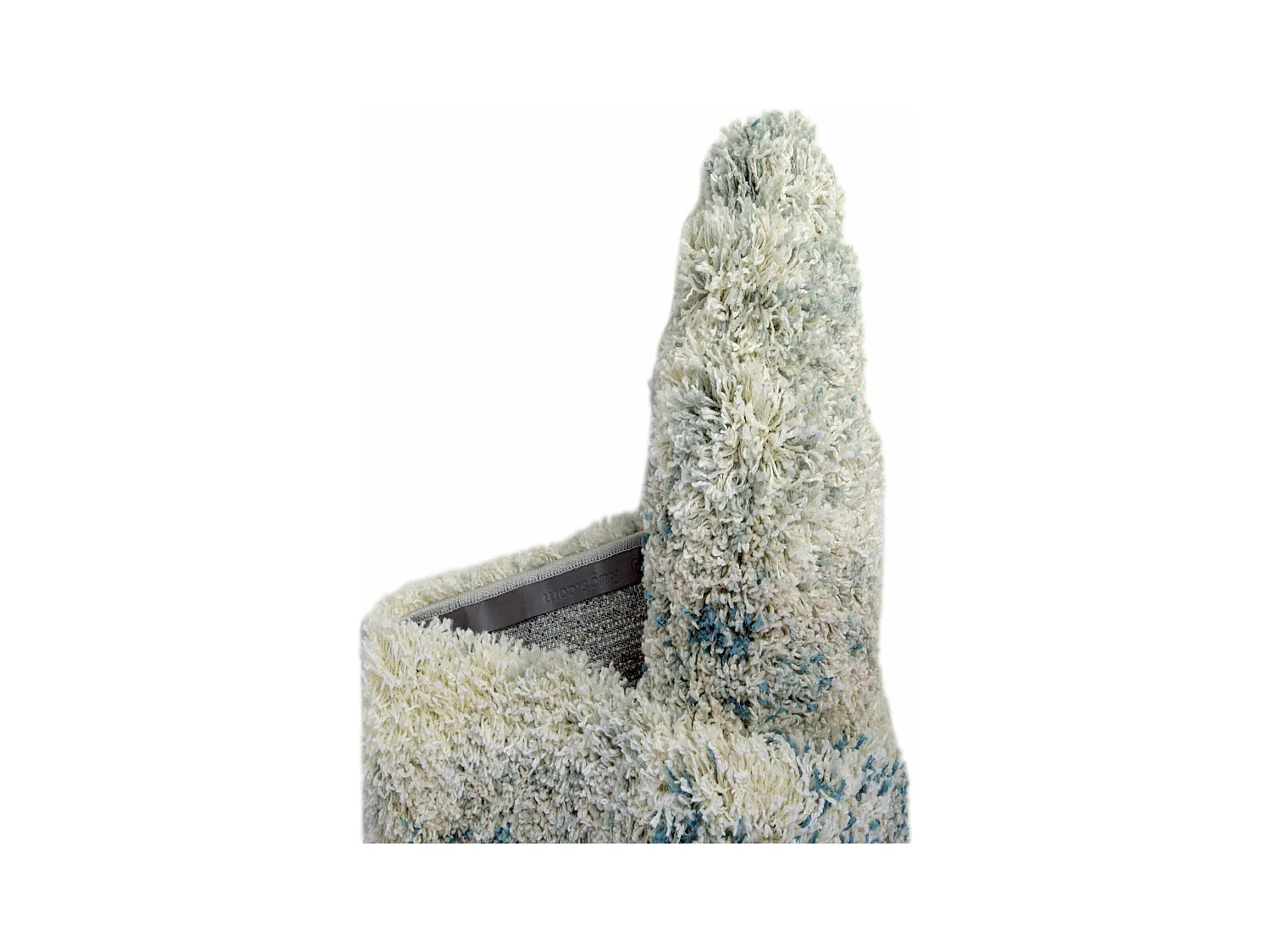 Hoogpolig tapijt 365x275 Beige - Groen Lachen Haze