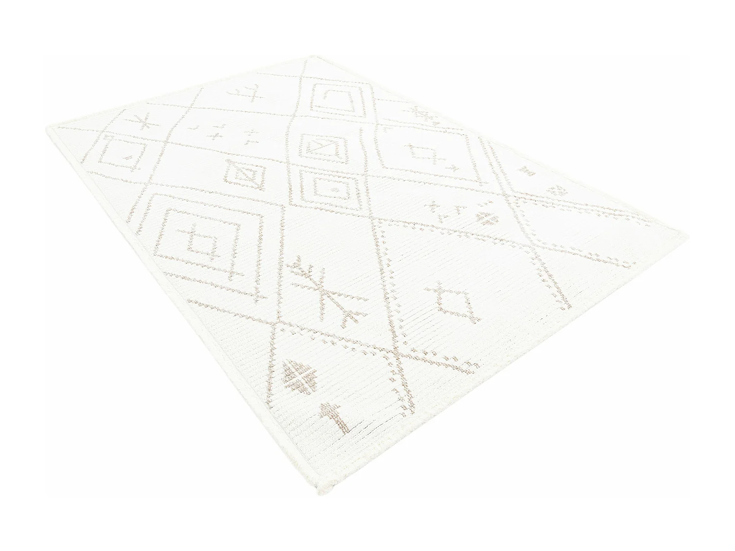 Tapis 160x245 Blanc St. Gallen Folklore