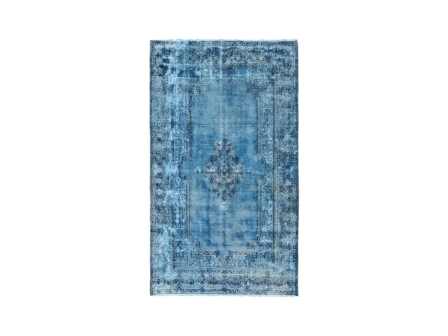 Tapis de laine 138x241 Bleu Vintage Royal