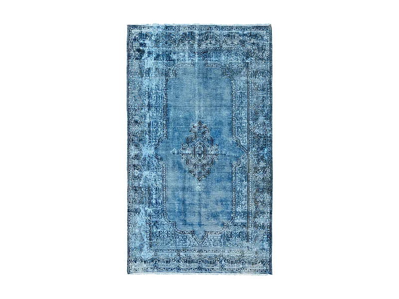 Tapis de laine 138x241 Bleu Vintage Royal
