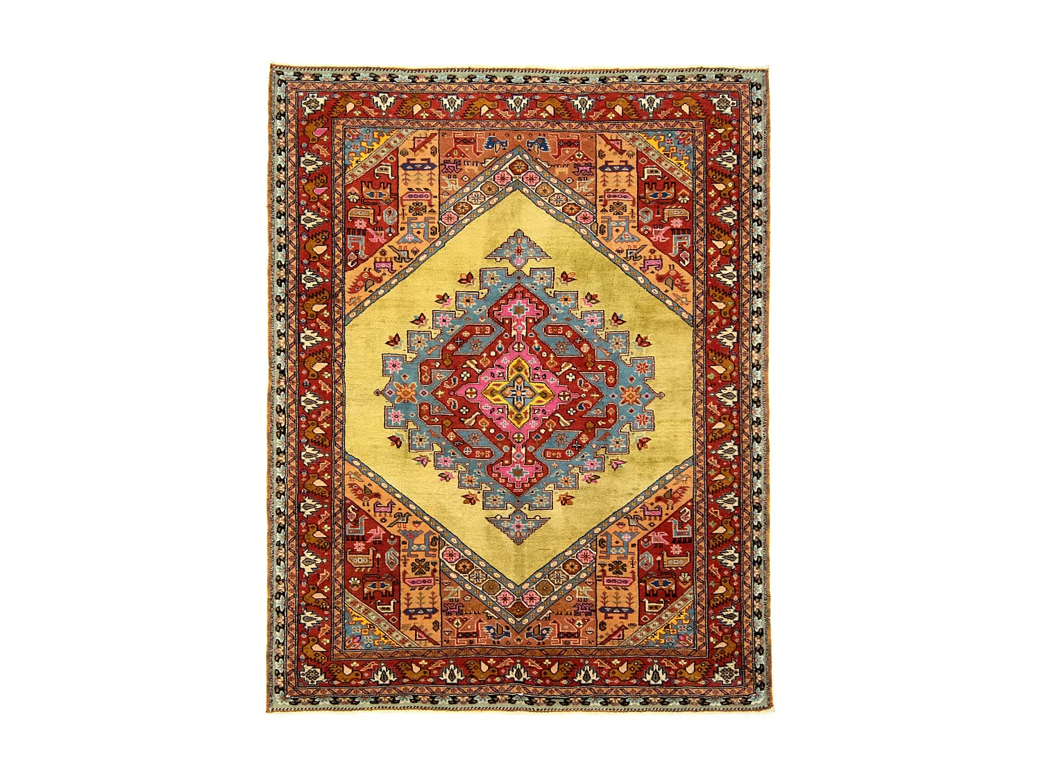 Woltapijt 186x145 Veelkleurig Kashkuli