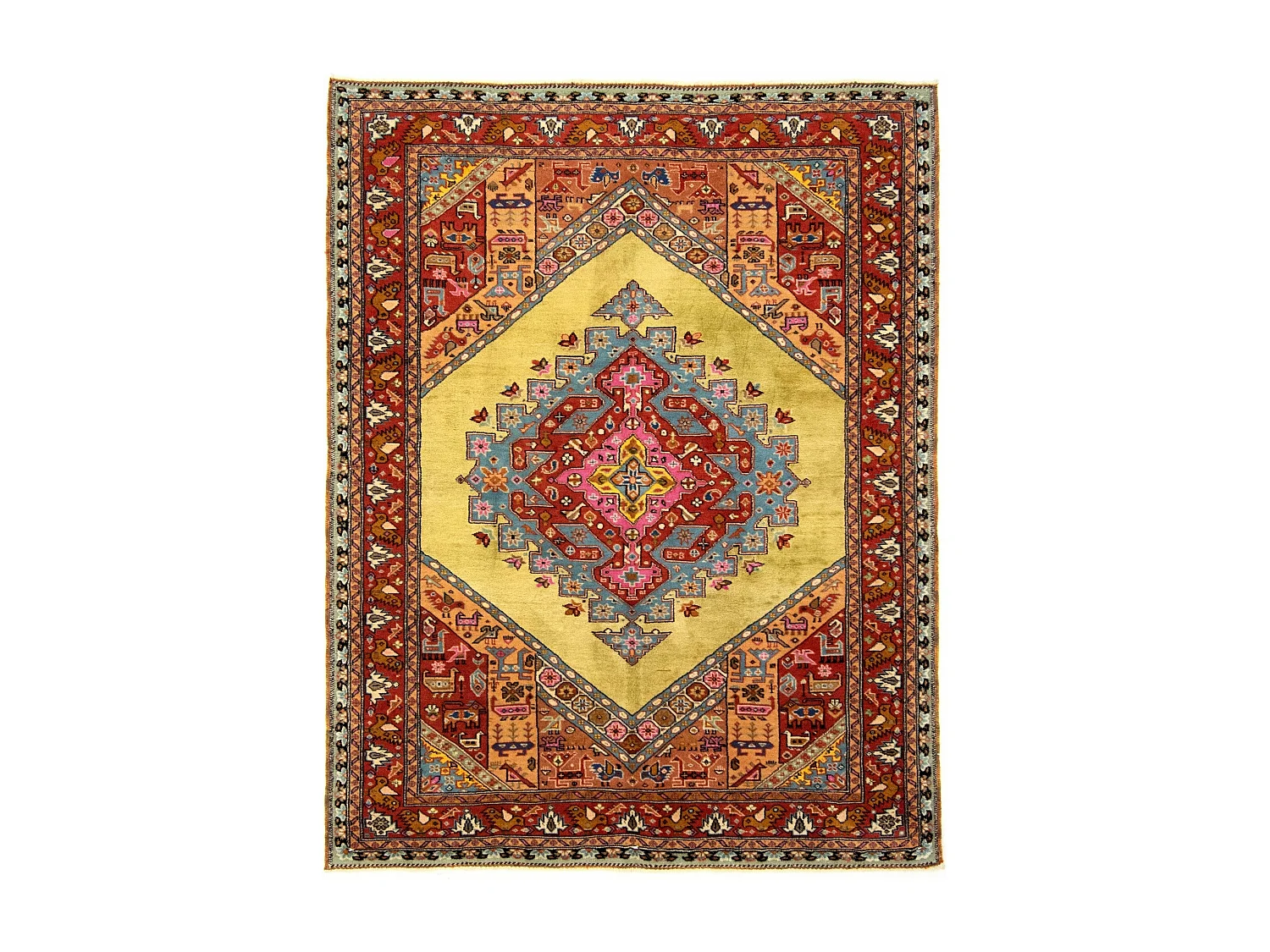 Woltapijt 186x145 Veelkleurig Kashkuli