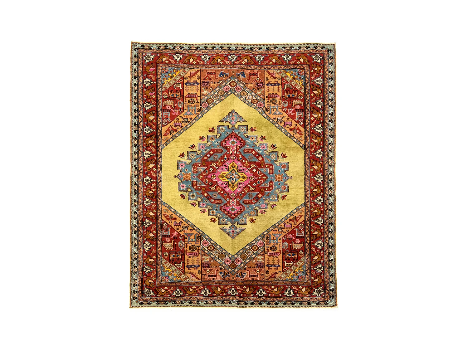 Tapis de laine 145x186 multicolore Kashkuli