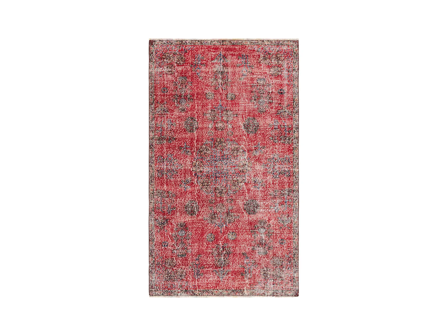 Tapis de laine 147x259 rouge Ultra Vintage