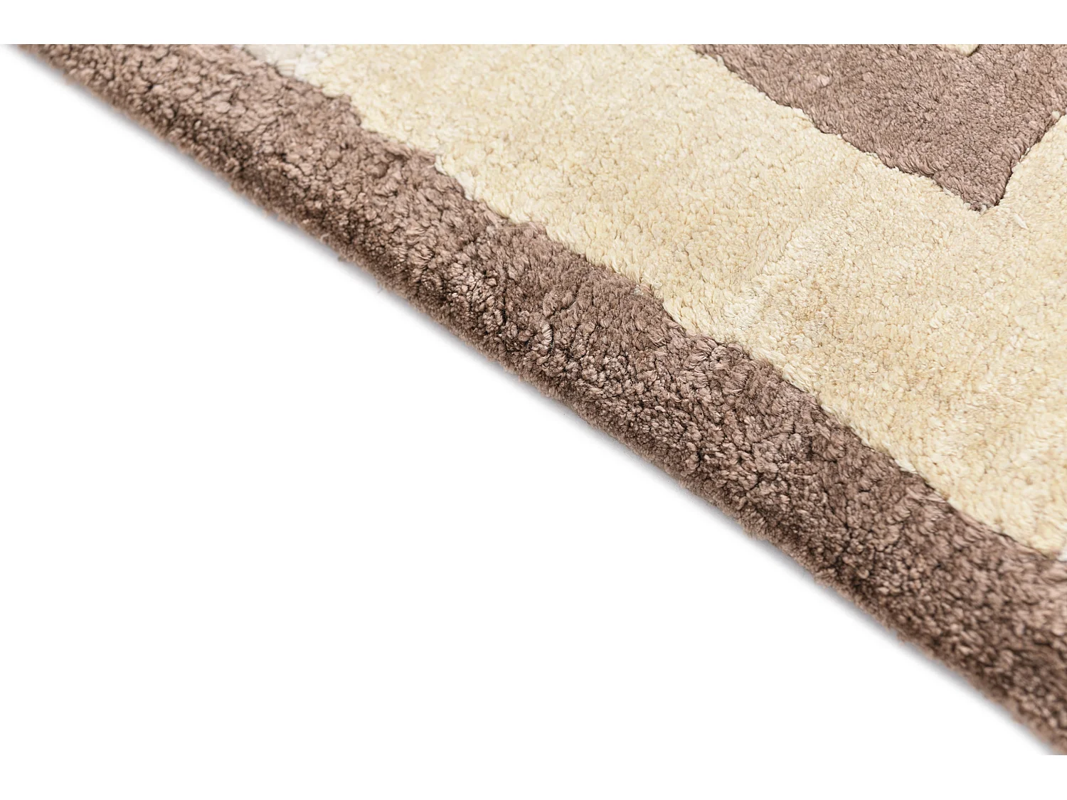 Läufer-Wollteppich 81x295 Beige Darya