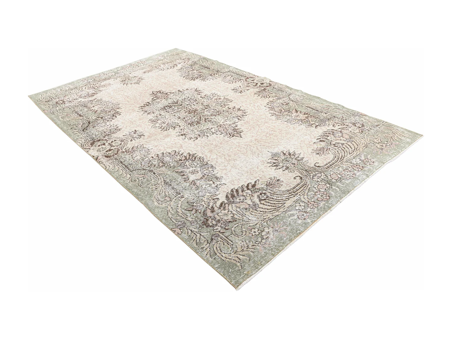 Wollteppich 160x264 Beige Ultra Vintage