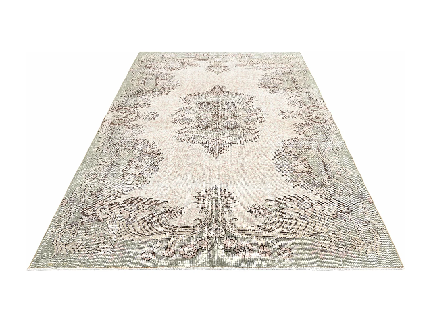 Wollteppich 160x264 Beige Ultra Vintage