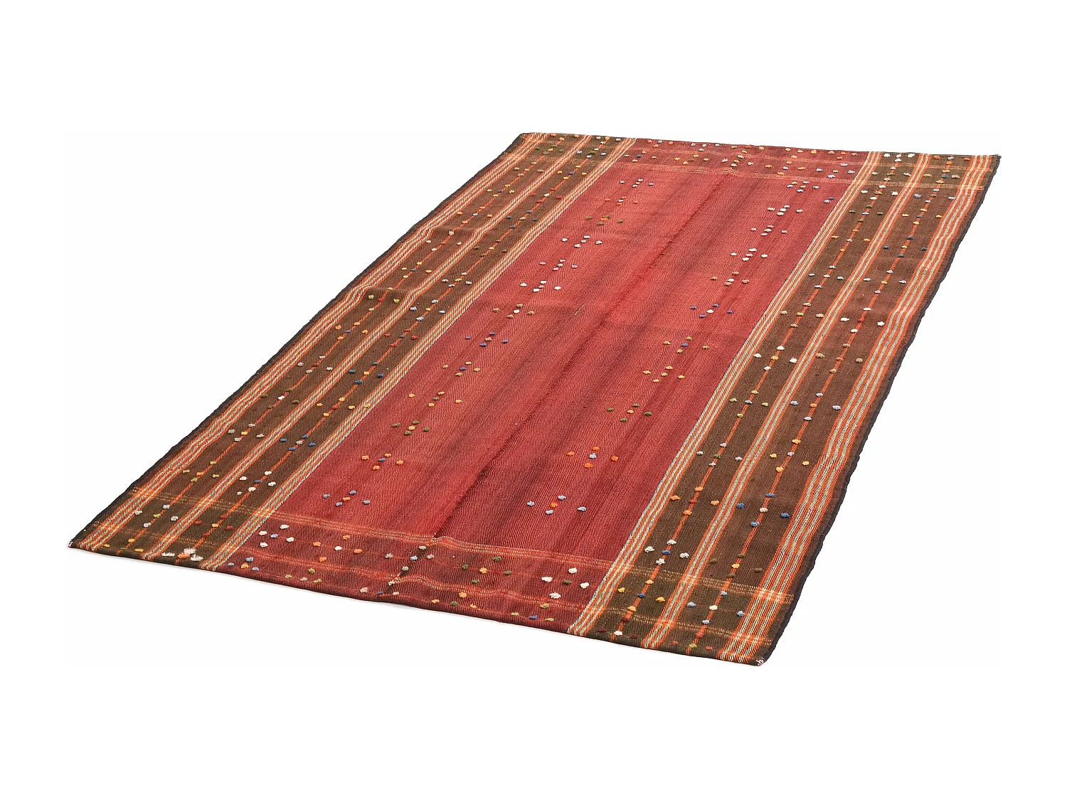 Wollteppich 140x231 Rot Jajim