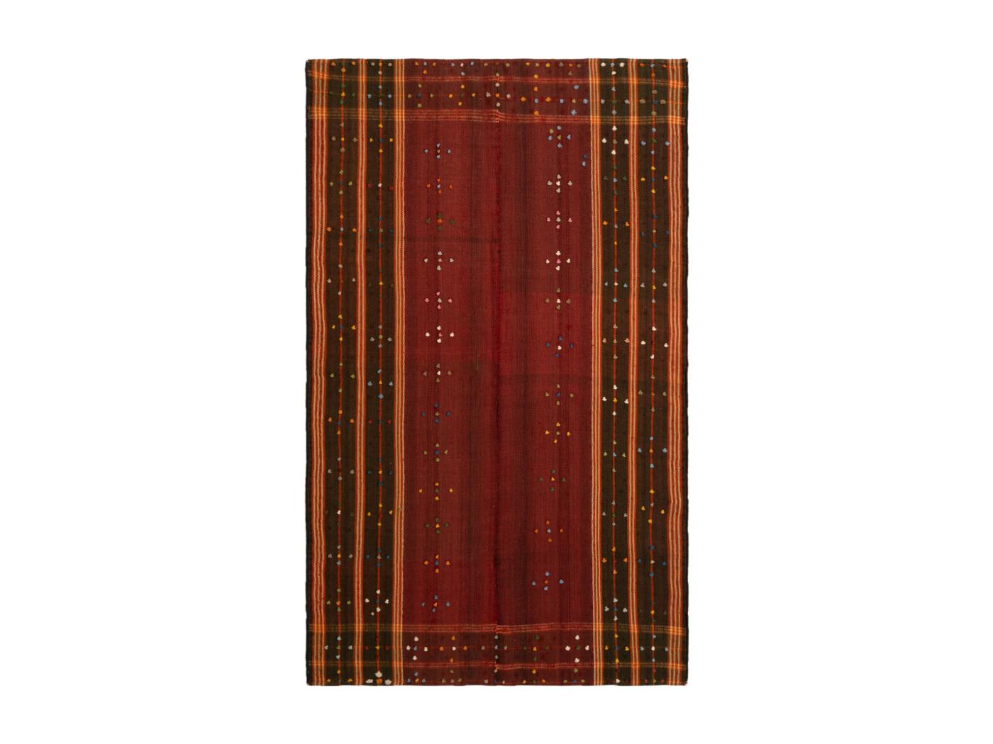 Tapis de laine 231x140 rouge Jajim