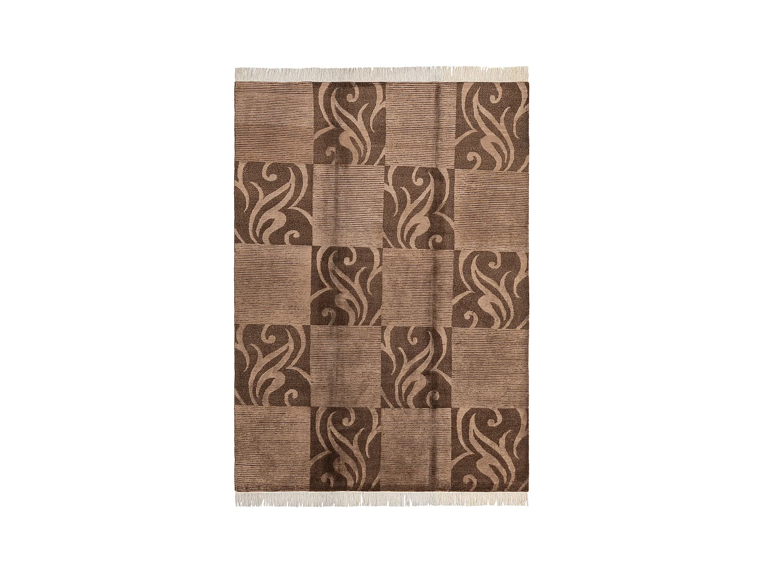 Tapis de laine 173x244 brun Darya