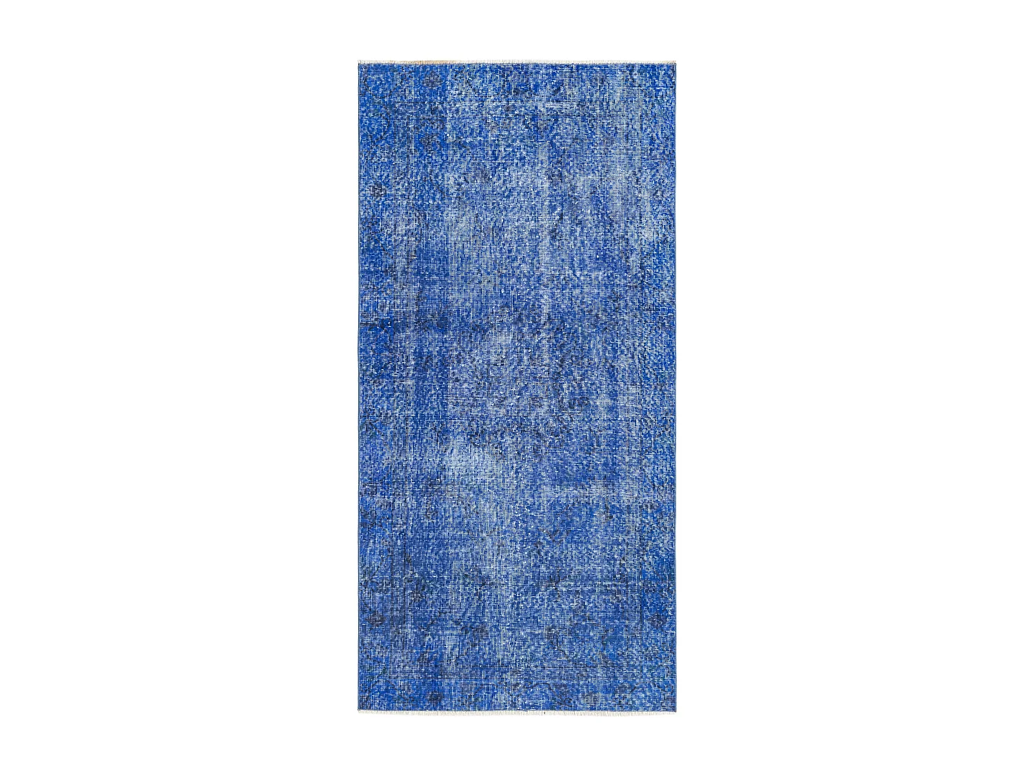 Tapis de laine 99x201 Bleu Ultra Vintage