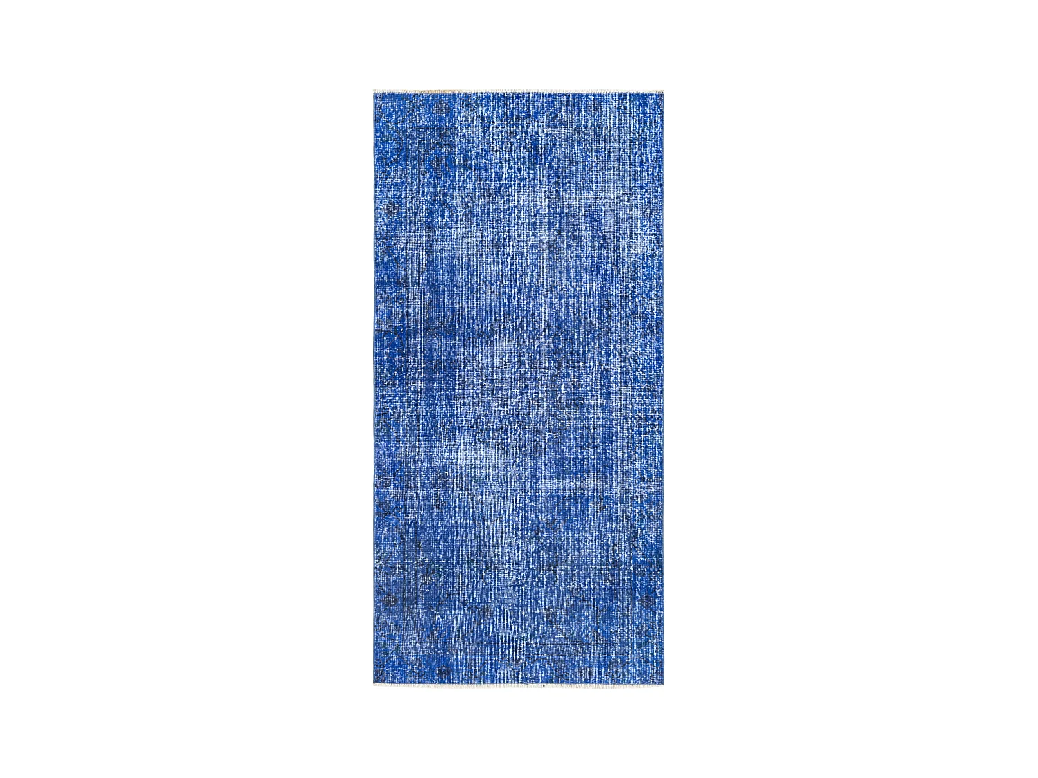 Tapis de laine 99x201 Bleu Ultra Vintage
