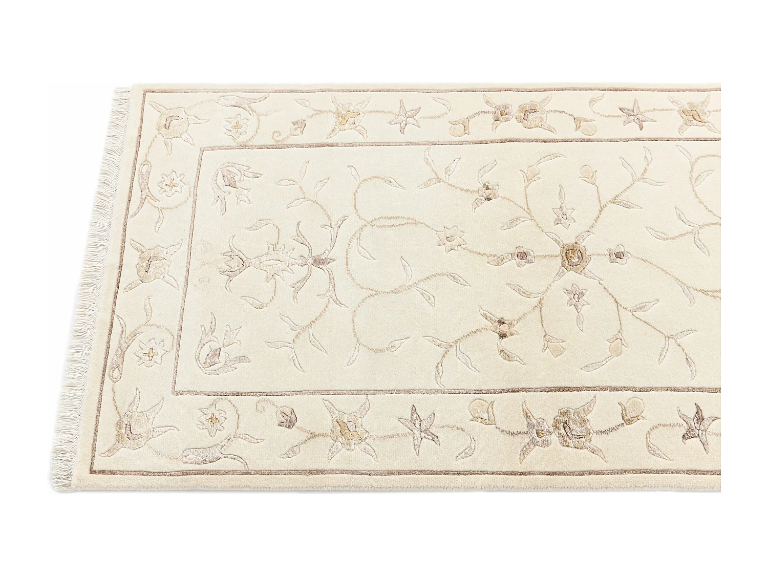 Tapis de couloir en laine 79x305 beige Darya
