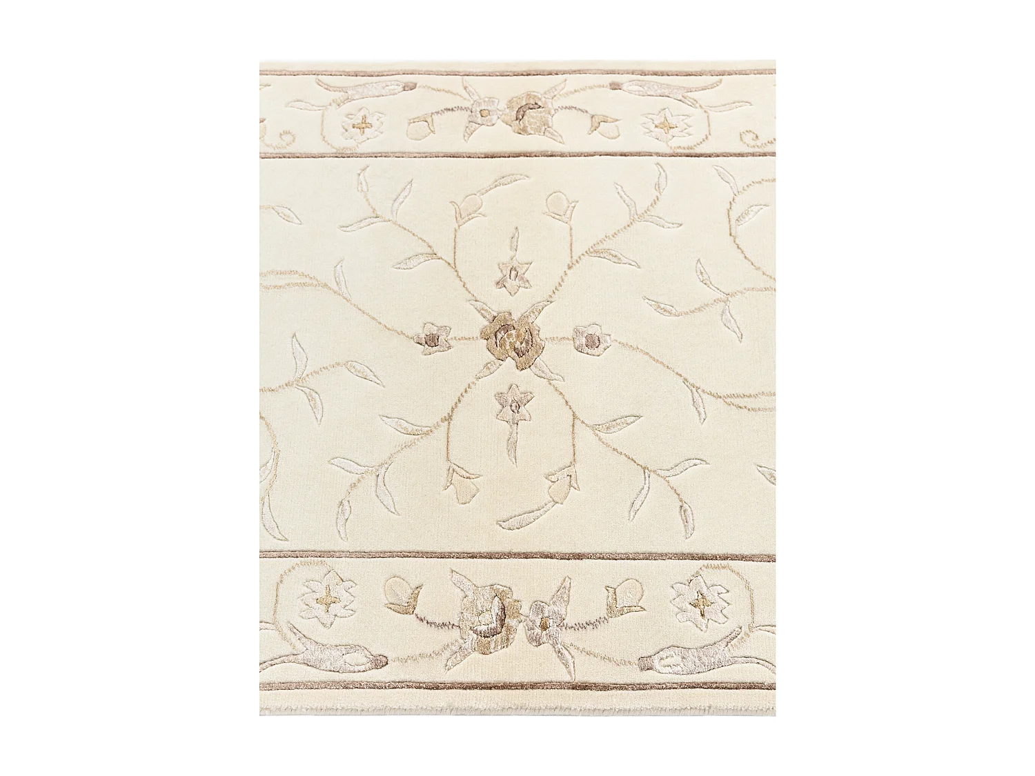 Tapis de couloir en laine 79x305 beige Darya
