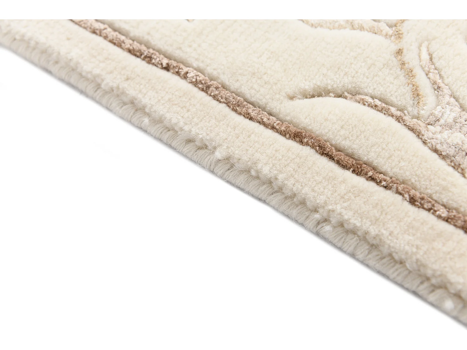 Tapis de couloir en laine 79x305 beige Darya