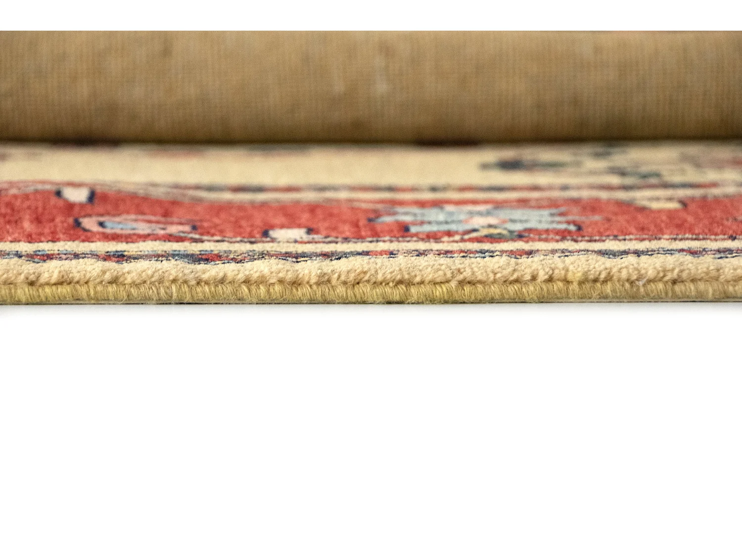 Wollteppich 171x210 Beige Kashkuli