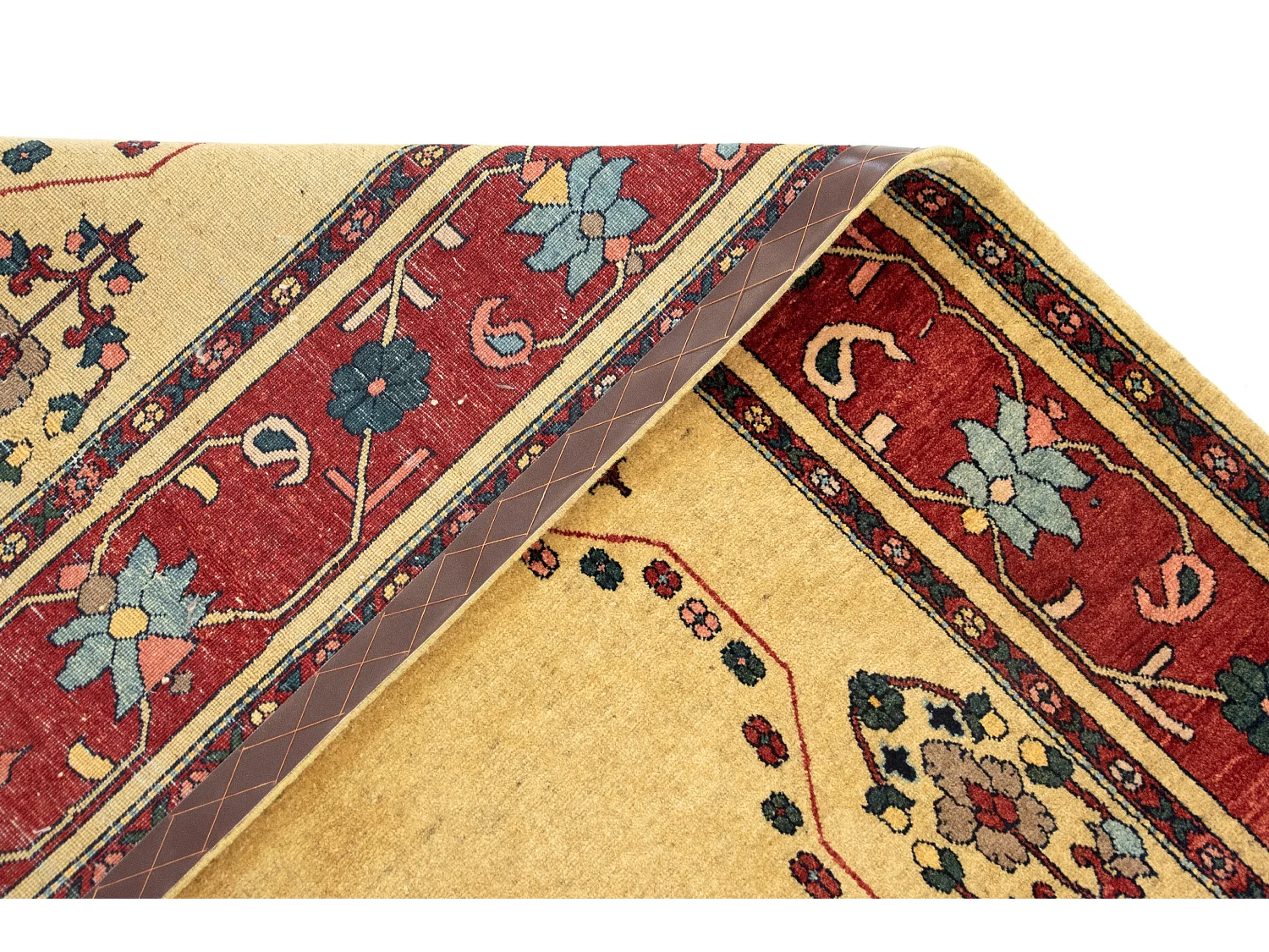 Tapis de laine 171x210 beige Kashkuli