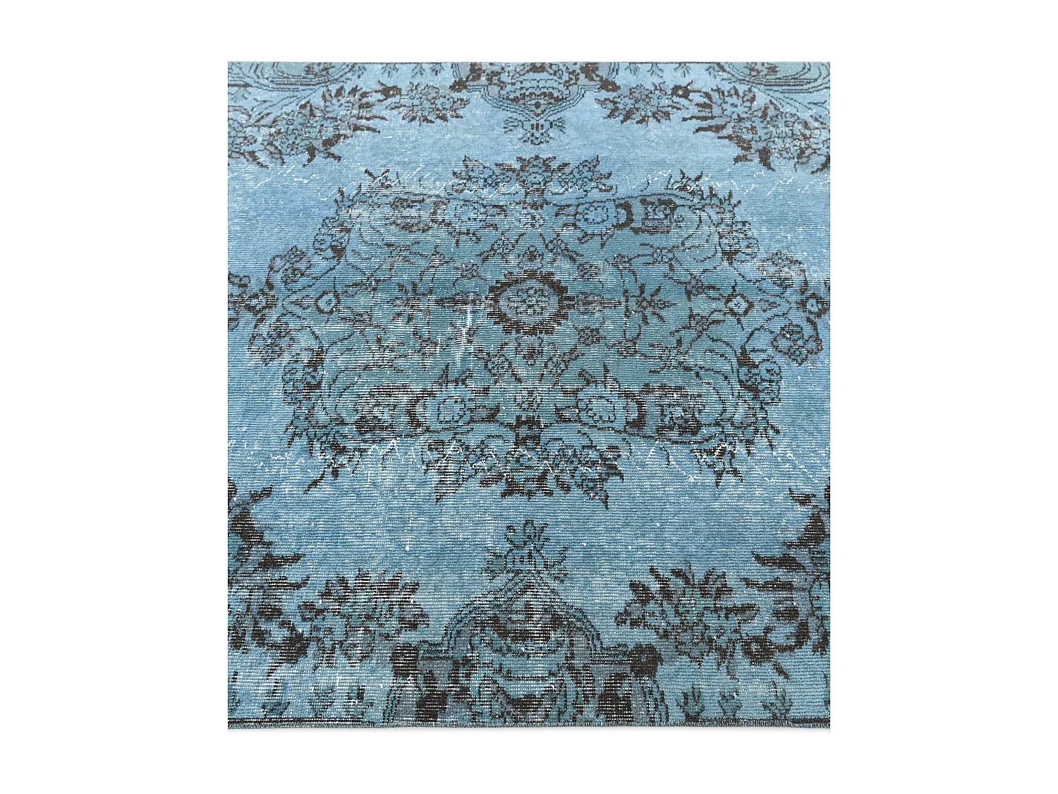 Tapis de laine 142x287 Bleu Ultra Vintage