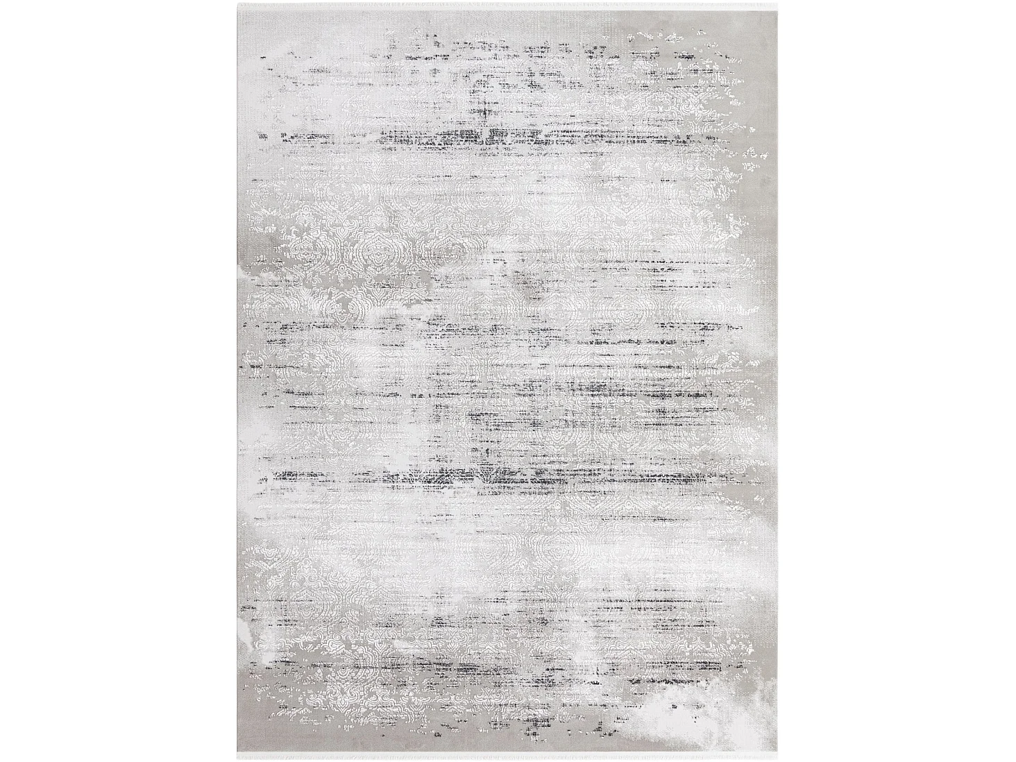 Tapis 125x125 gris beige Davos Charme