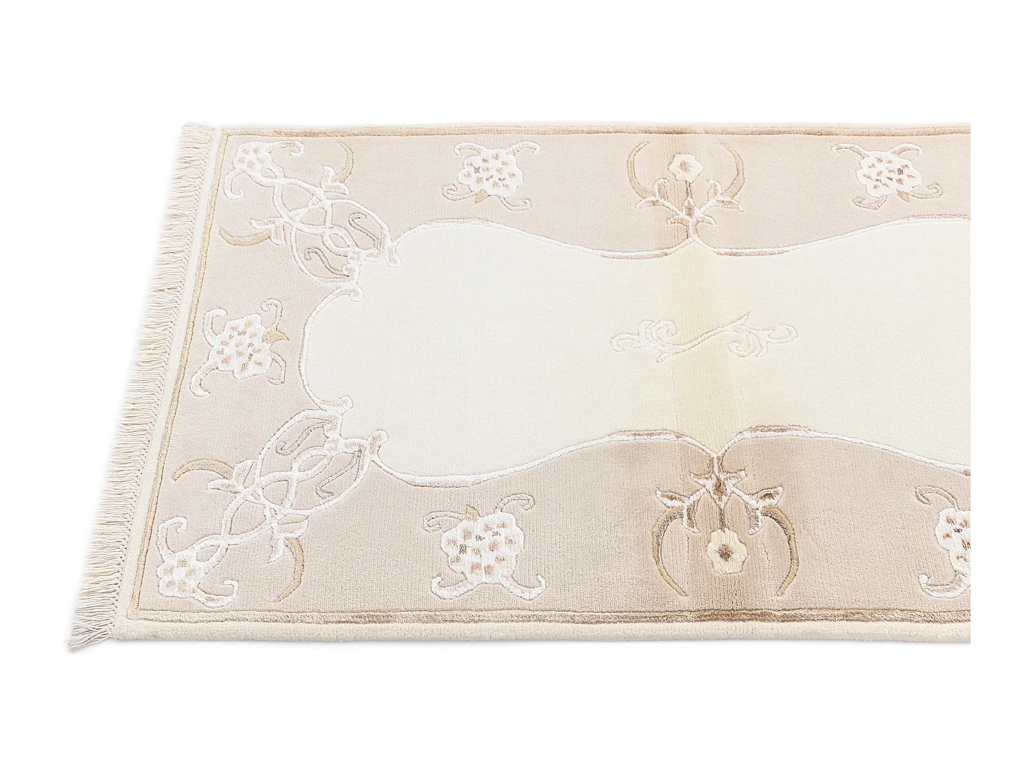 Tapis de laine 84x155 beige Darya