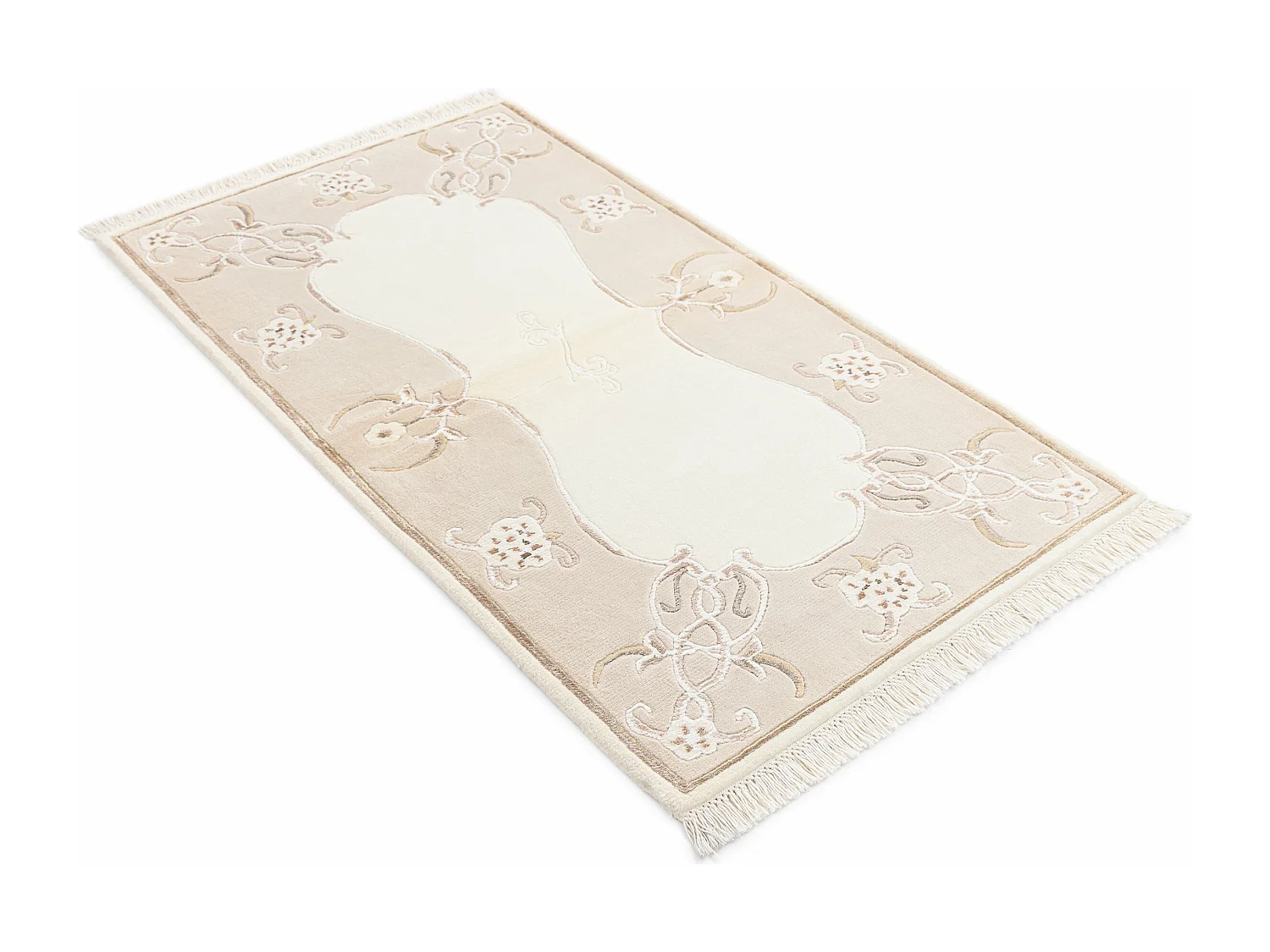 Tapis de laine 84x155 beige Darya