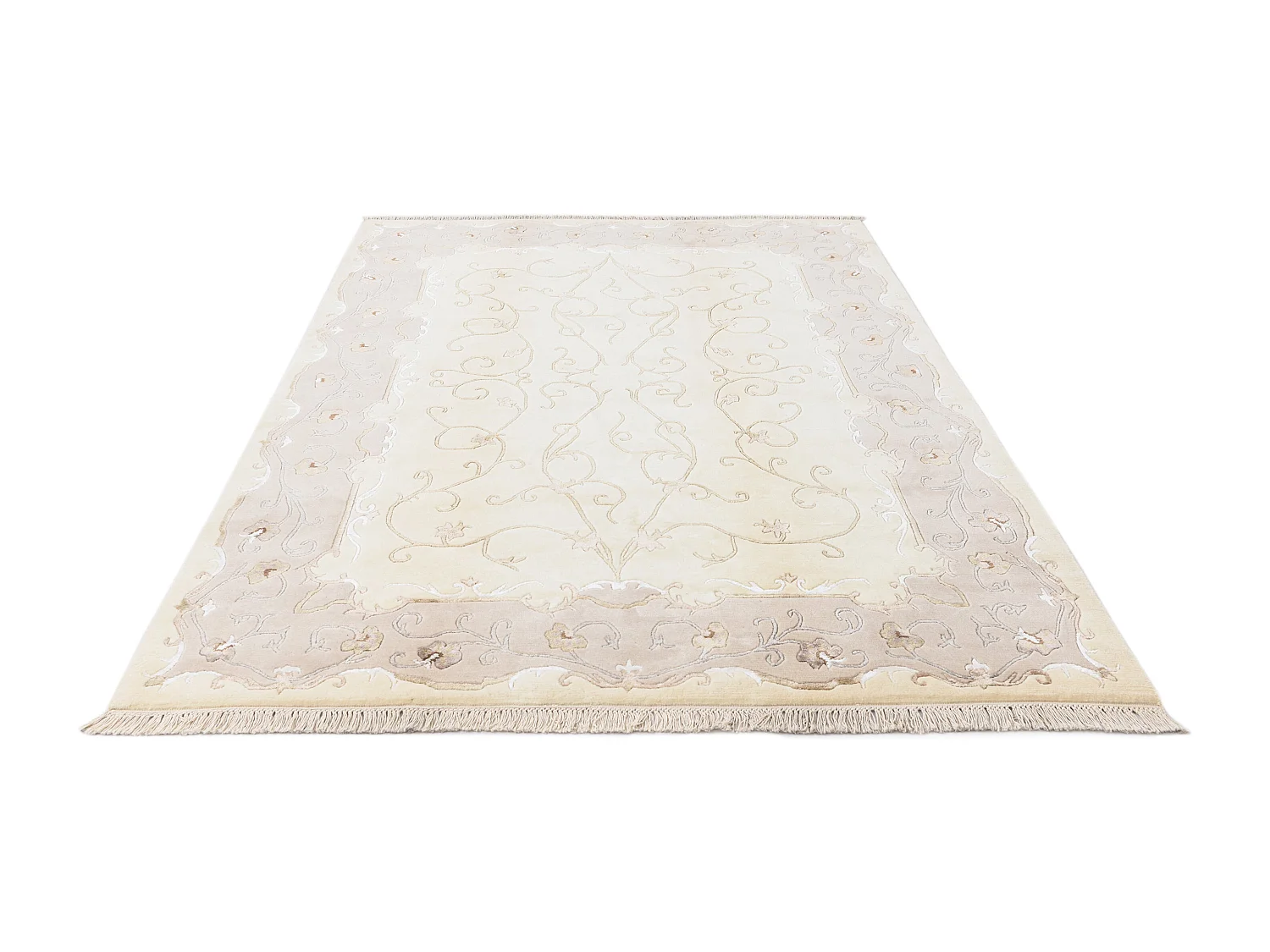 Wollteppich 175x239 Beige Darya