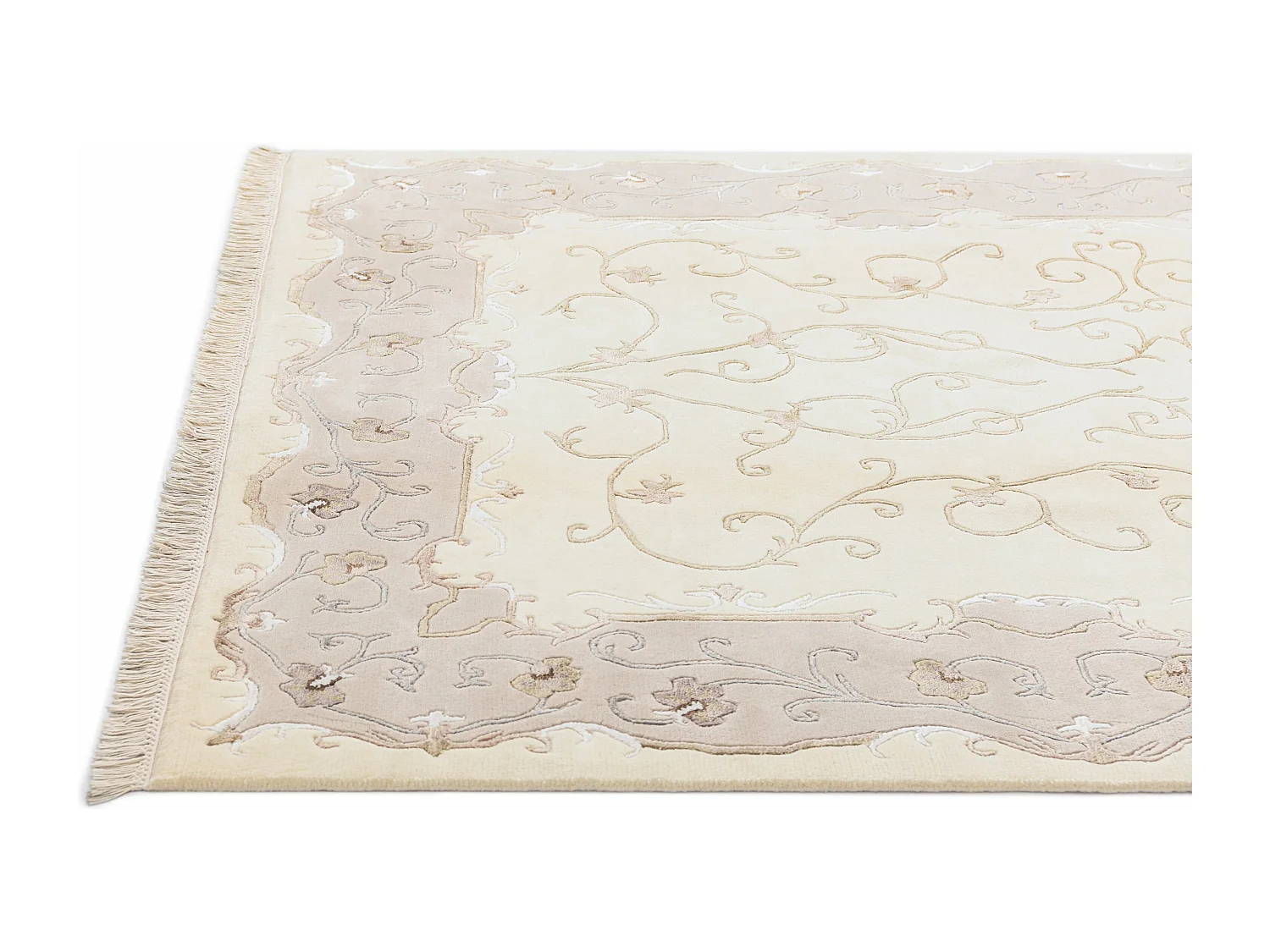 Wollteppich 175x239 Beige Darya