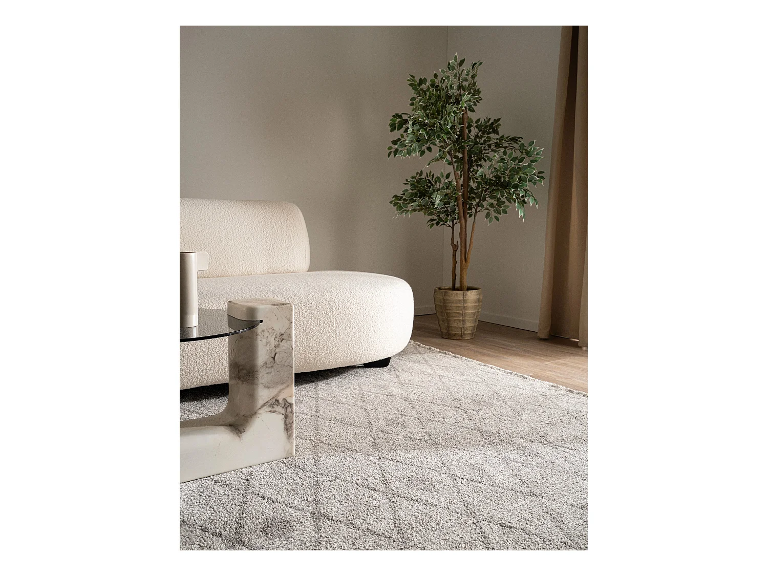 Teppich 125x185 Grau St. Gallen Folklore