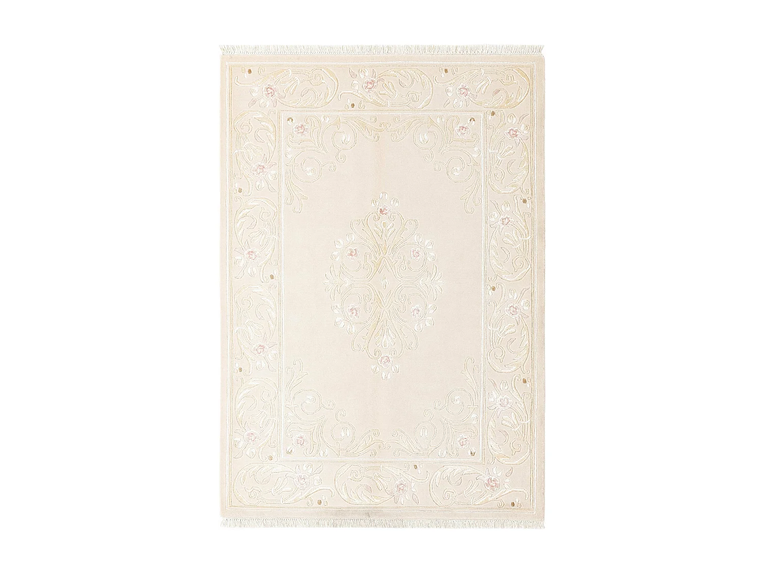 Tapis de laine 137x196 beige Darya