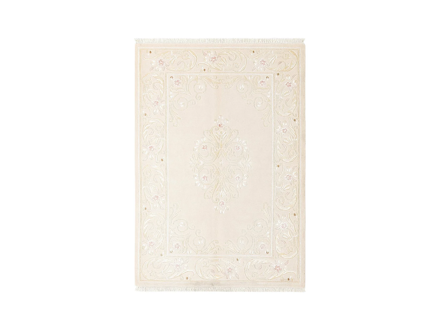 Tapis de laine 137x196 beige Darya