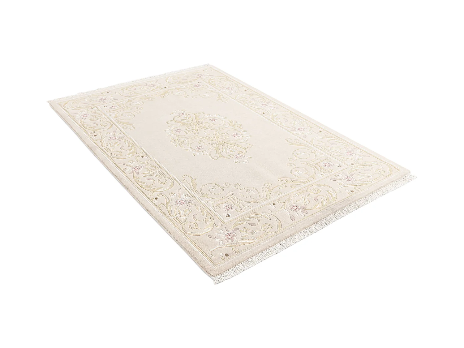 Wollteppich 137x196 Beige Darya