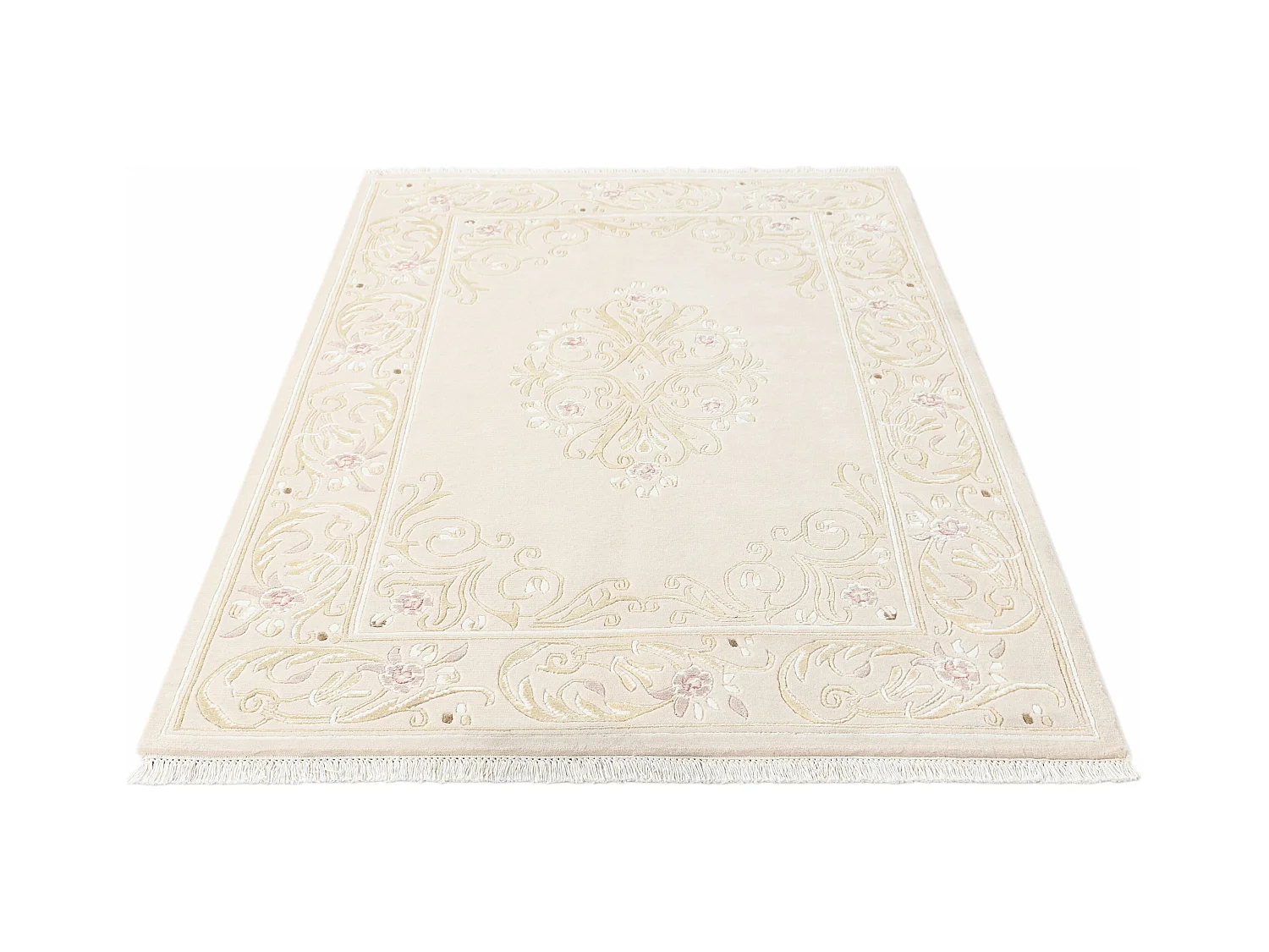 Wollteppich 137x196 Beige Darya