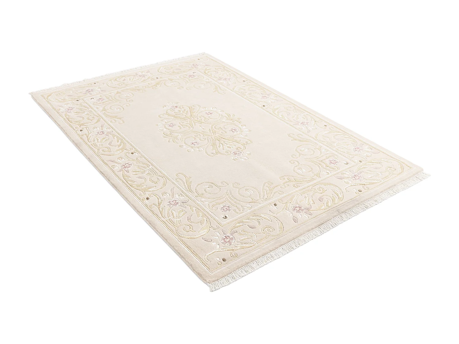 Tapis de laine 137x196 beige Darya