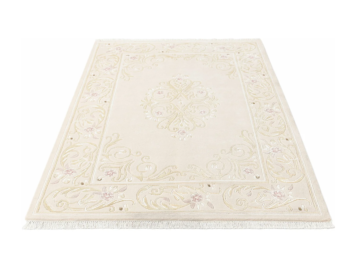 Tapis de laine 137x196 beige Darya