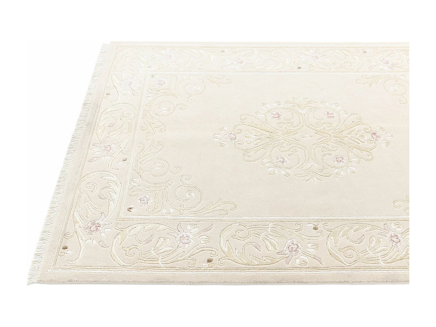 Tapis de laine 137x196 beige Darya
