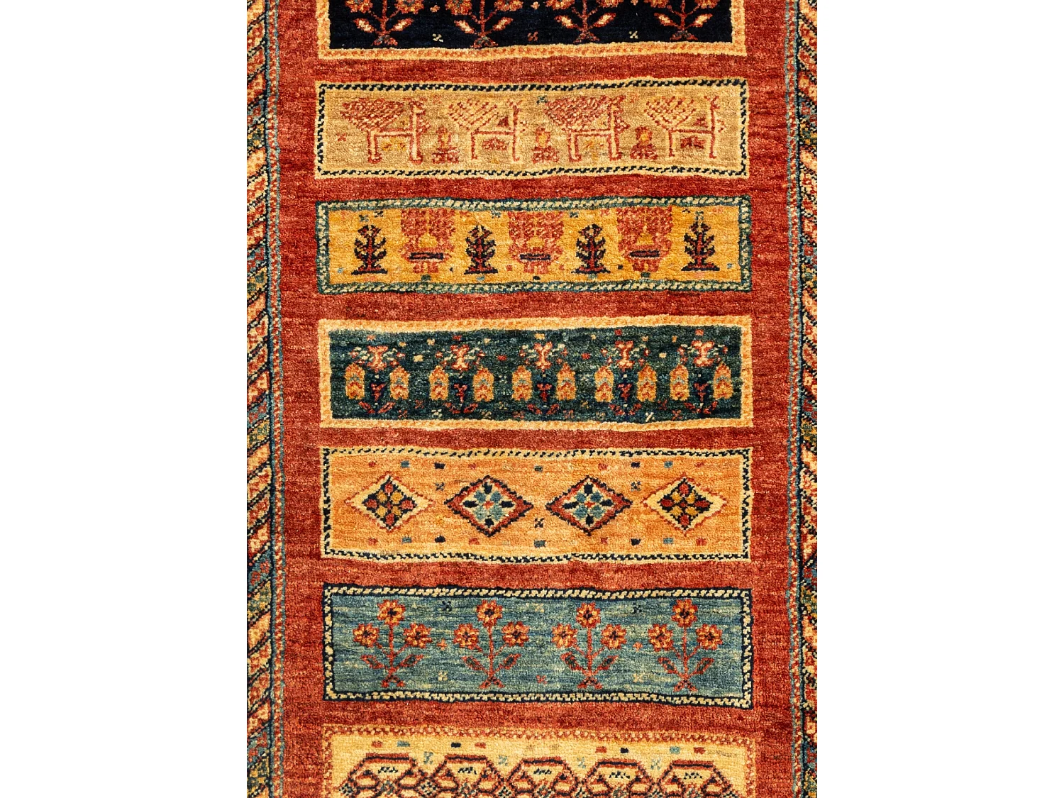 Tapis de couloir en laine 86x209 rouge Kashkuli