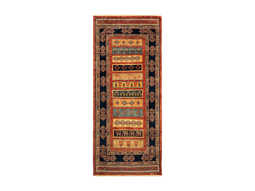 Tapis de couloir en laine 86x209 rouge Kashkuli