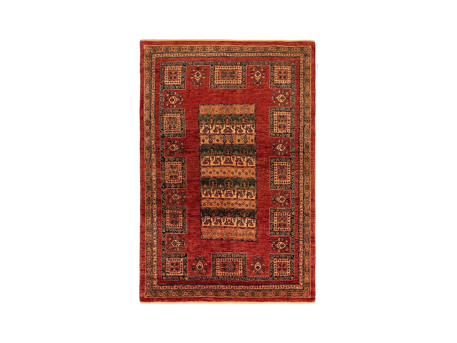 Tapis de laine 148x225 rouge Kashkuli