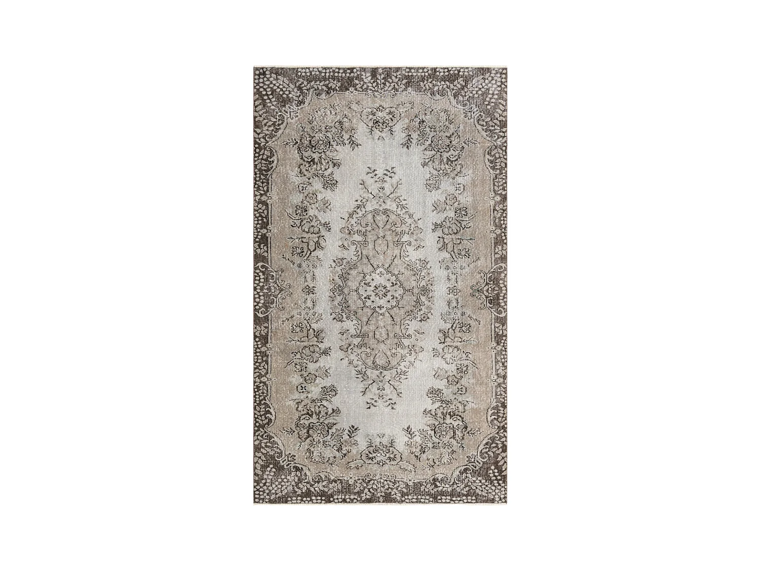 Wollteppich 163x282 Grau Ultra Vintage