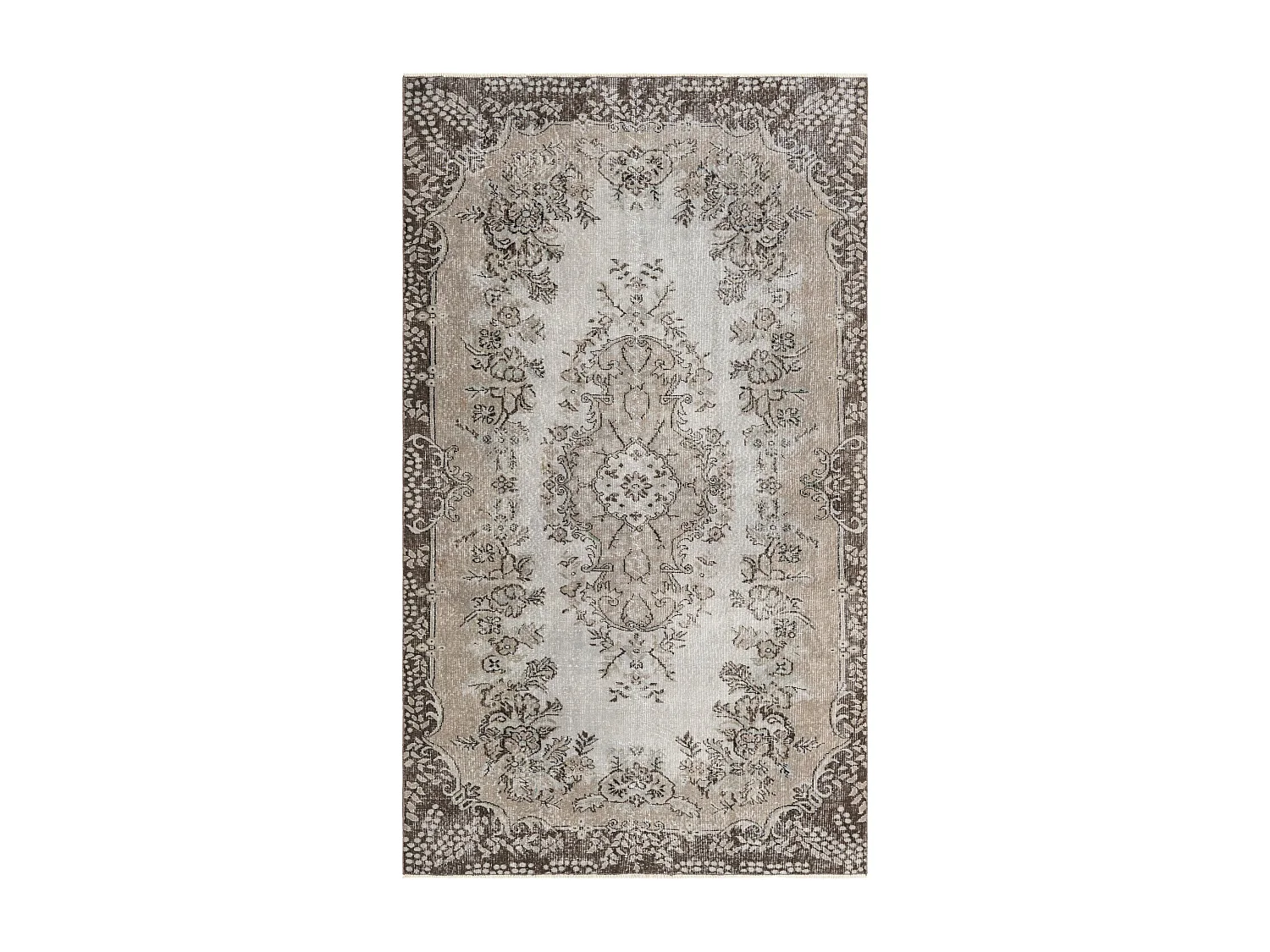 Tapis de laine 163x282 gris Ultra Vintage