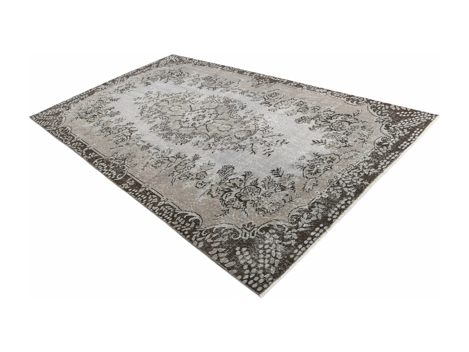 Tapis de laine 163x282 gris Ultra Vintage
