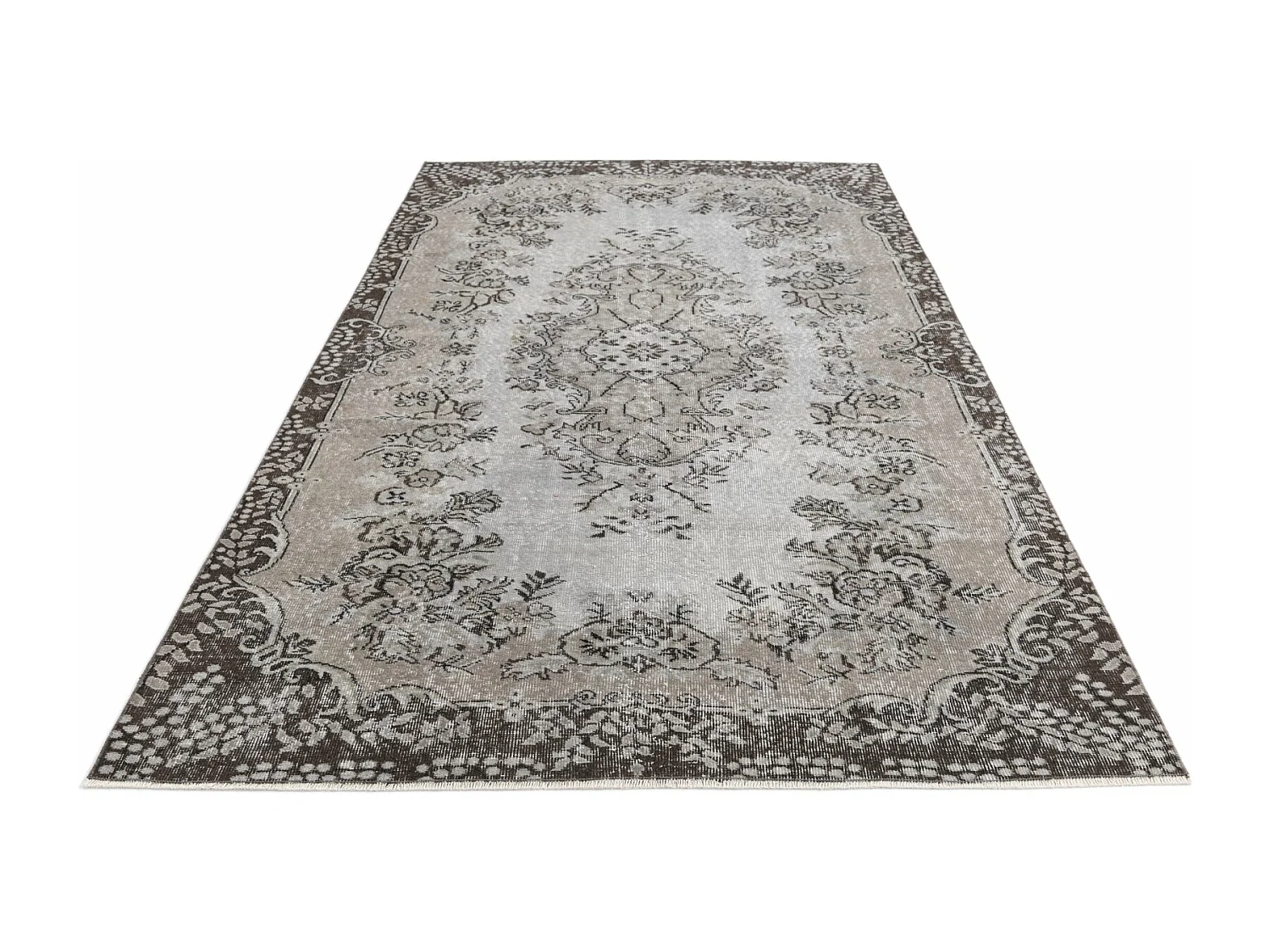 Tapis de laine 163x282 gris Ultra Vintage