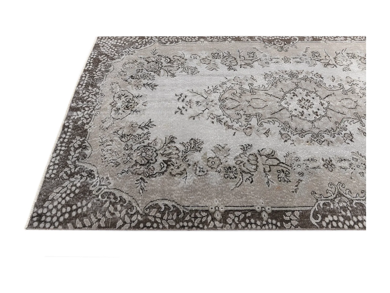 Tapis de laine 163x282 gris Ultra Vintage